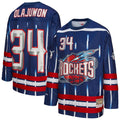Hakeem Olajuwon Houston Rockets Mitchell & Ness Unisex Maxxed Out Fashion Hockey Jersey - Navy