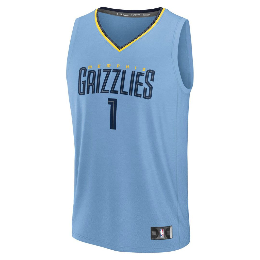 Scotty Pippen Jr. Memphis Grizzlies Fanatics Fast Break Replica Player Jersey - Statement Edition - Light Blue