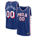 Philadelphia 76ers Fanatics Youth Fast Break Custom Replica Jersey - Blue  - Icon Edition