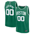 Boston Celtics Fanatics Youth Fast Break Custom Replica Jersey - Kelly Green  - Icon Edition
