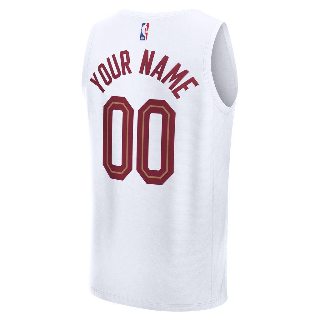 Cleveland Cavaliers Fanatics Fast Break Custom Jersey - Icon Edition - White