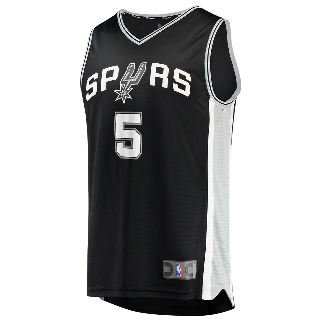 Stephon Castle San Antonio Spurs Fanatics 2026 NBA Finals Patch Fast Break Jersey - Icon Edition - Black