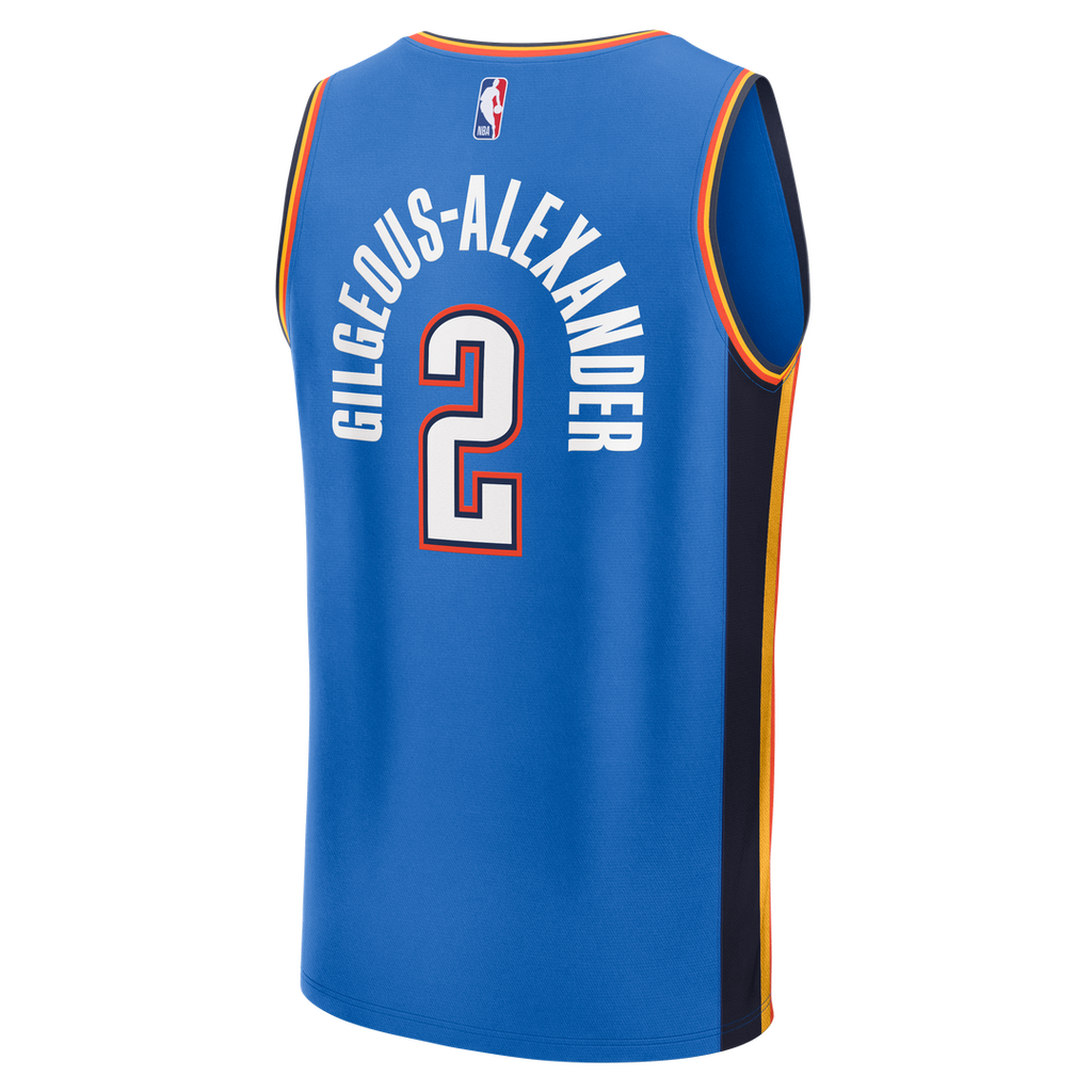 Shai Gilgeous-Alexander Oklahoma City Thunder Fanatics Fast Break Replica Player Jersey - Icon Edition - Blue