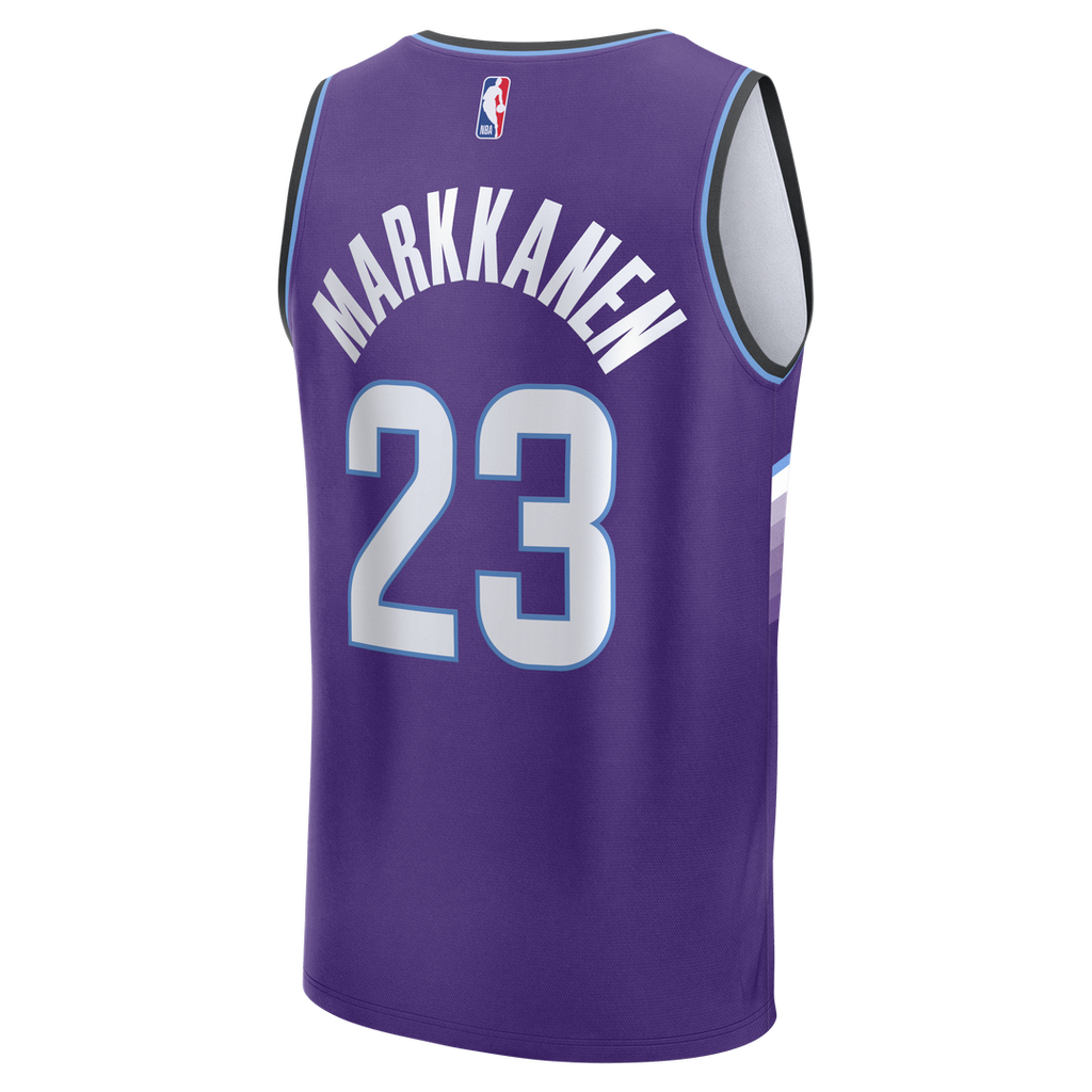 Lauri Markkanen Utah Jazz Fanatics Fast Break Replica Jersey - Icon Edition - Purple