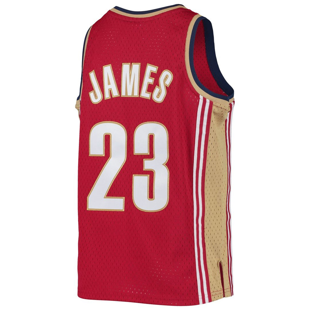 LeBron James Cleveland Cavaliers Mitchell & Ness Youth 2008-09 Hardwood Classics Swingman Jersey - Navy