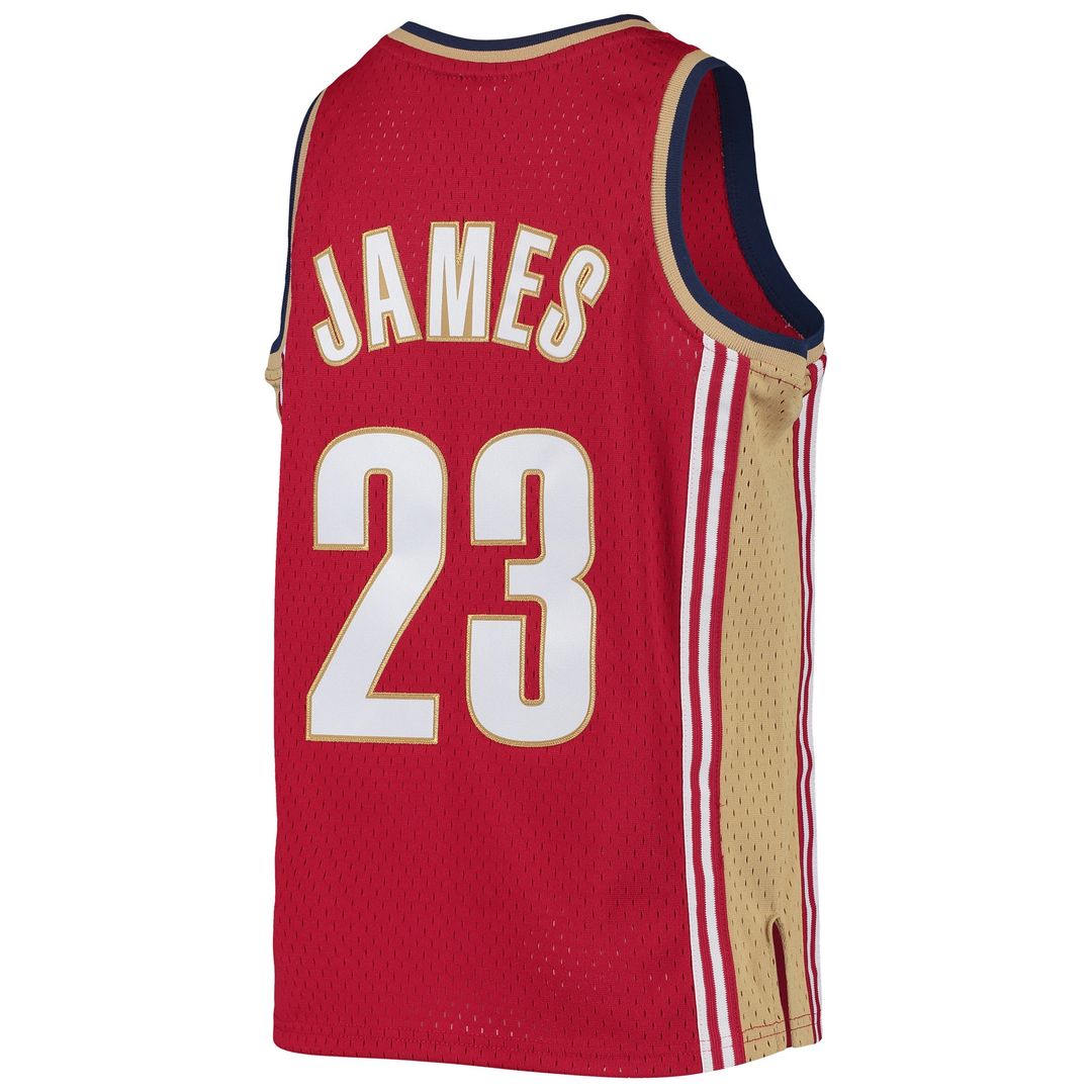 LeBron James Cleveland Cavaliers Mitchell & Ness Youth 2008-09 Hardwood Classics Swingman Jersey - Navy