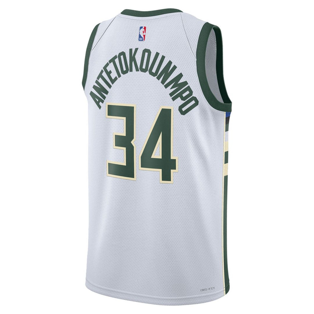 Giannis Antetokounmpo Milwaukee Bucks Nike Unisex Swingman Jersey - Association Edition - White