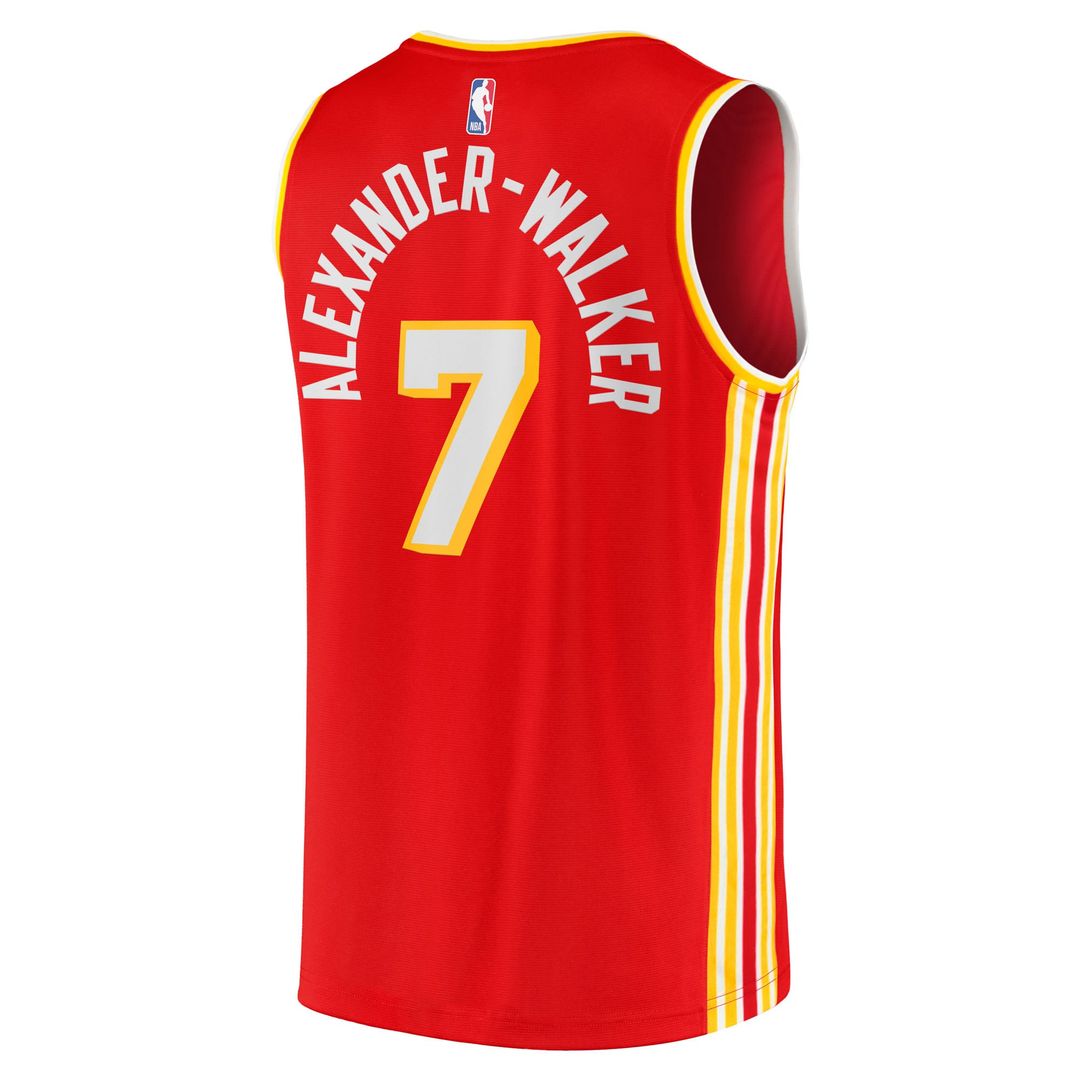 Nickeil Alexander-Walker Atlanta Hawks Fanatics Fast Break Replica Jersey - Red - Icon Edition