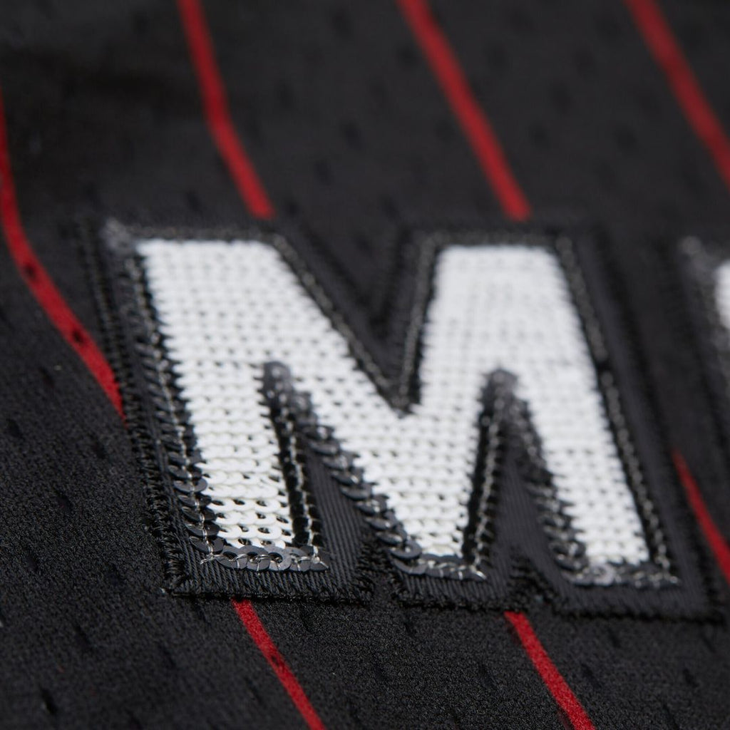 Dwyane Wade Miami Heat Mitchell & Ness x DANNIJO Women's Fashion Cropped Basketball Jersey - Black
