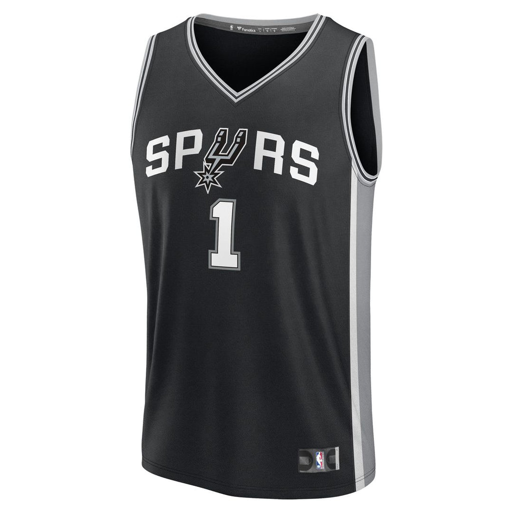 Victor Wembanyama San Antonio Spurs Fanatics Youth Fast Break Replica Player Jersey - Icon Edition - Black