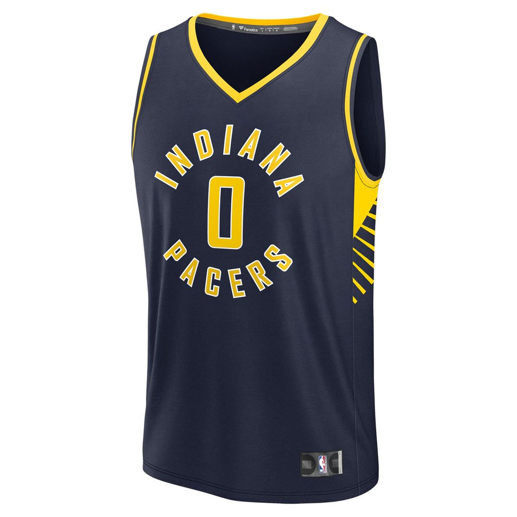 Tyrese Haliburton Indiana Pacers Fanatics Fast Break Replica Jersey - Icon Edition - Navy