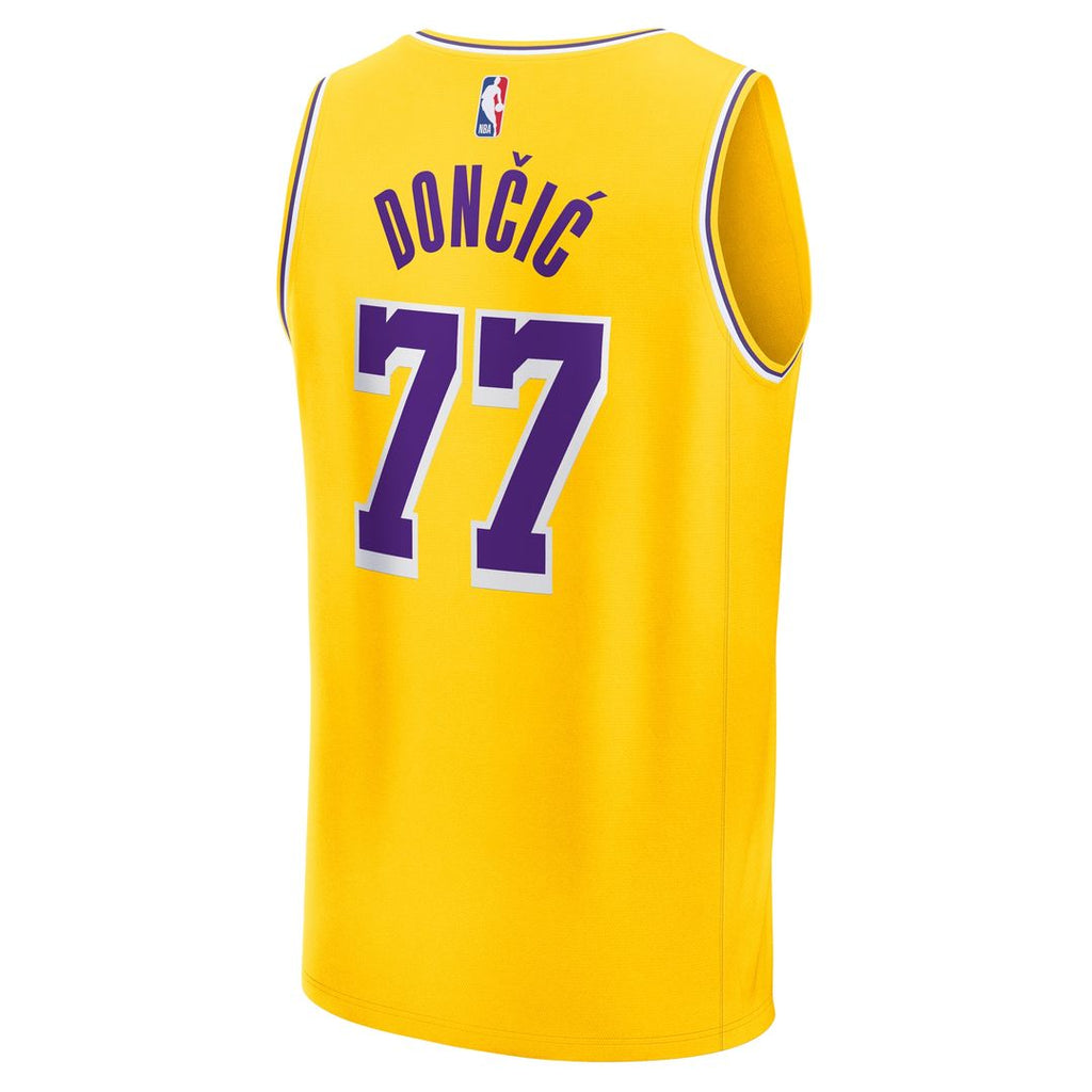 Luka Dončić Los Angeles Lakers Fanatics Fast Break Replica Player Jersey - Icon Edition - Gold