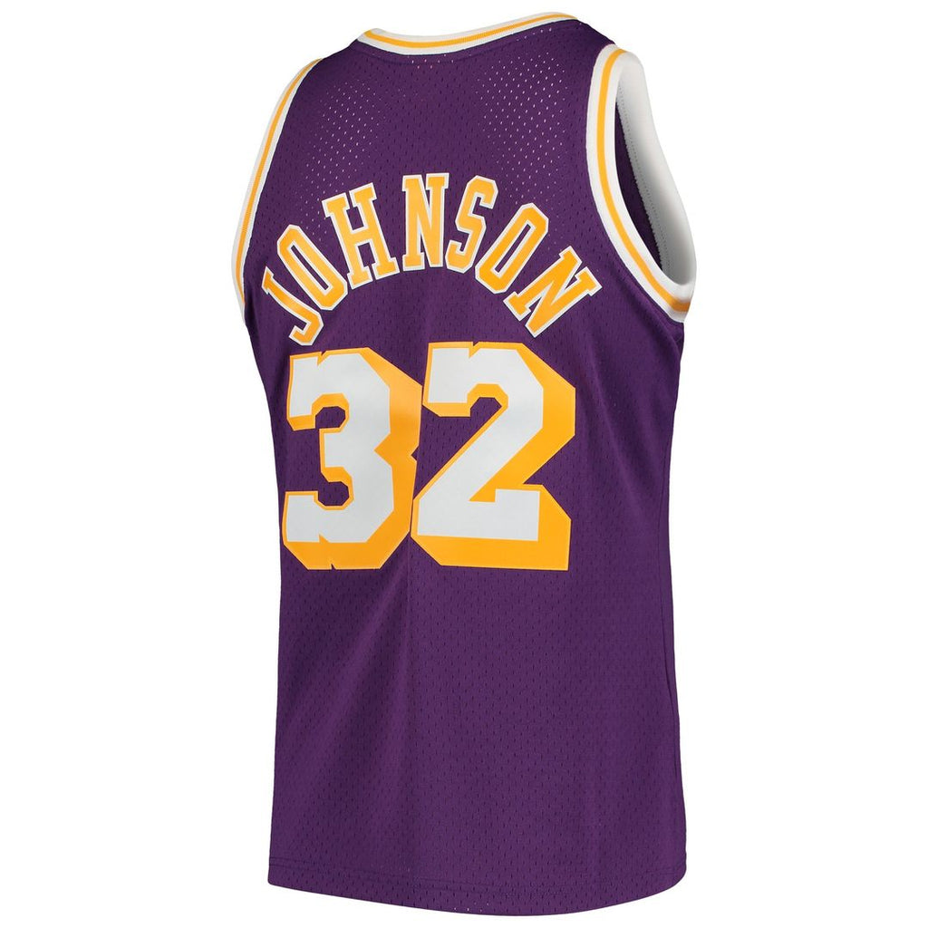 Magic Johnson Los Angeles Lakers Mitchell & Ness 1984/85 Hardwood Classics Swingman Jersey - Gold