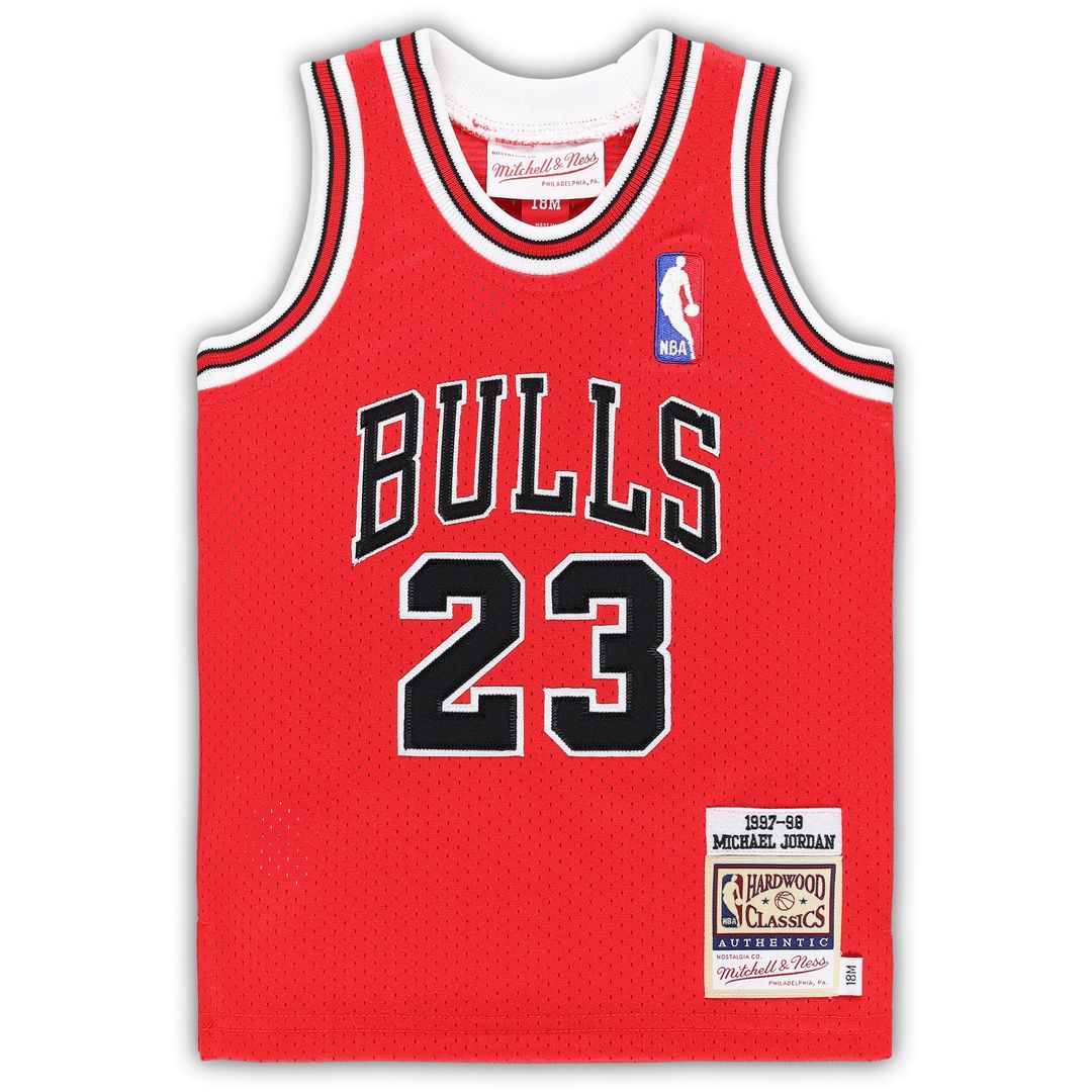 Michael Jordan Chicago Bulls Mitchell & Ness Infant 1996/97 Hardwood Classics Authentic Jersey - Black