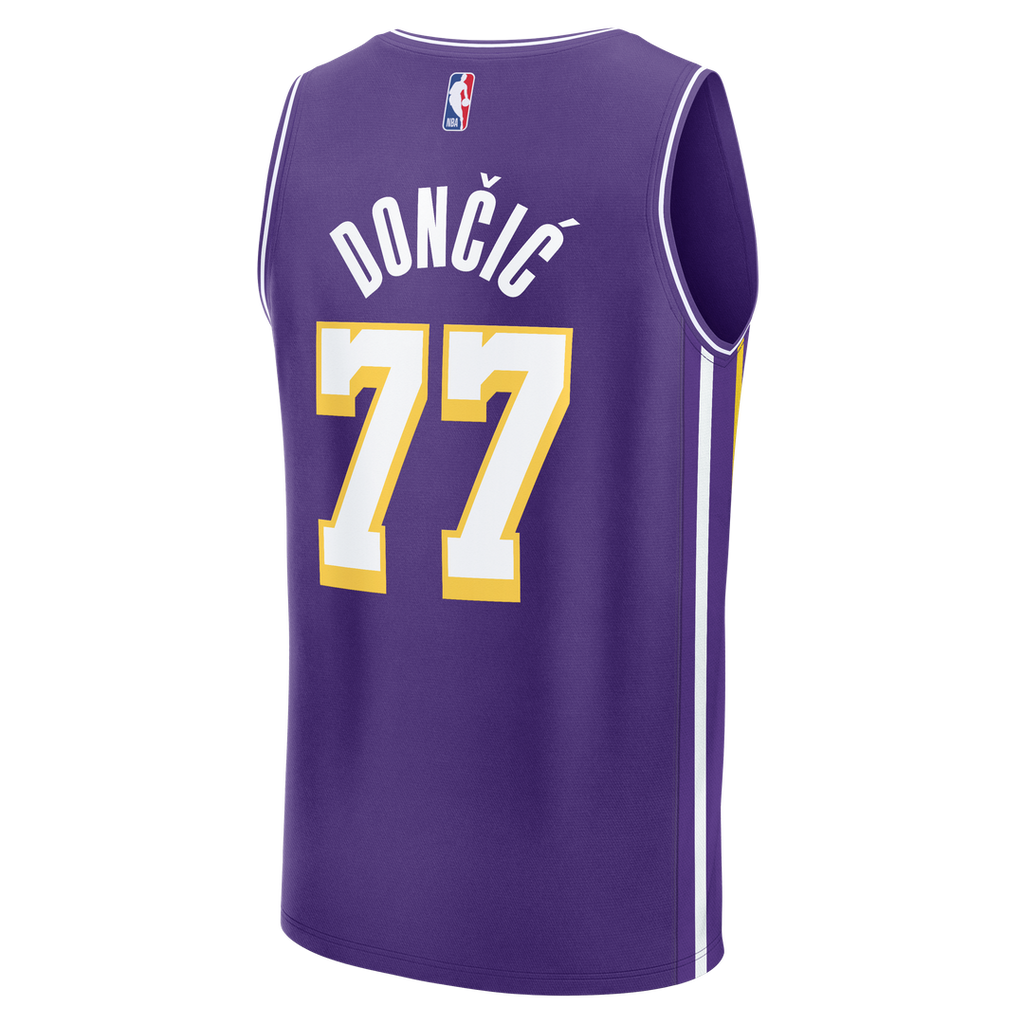 Luka Dončić Los Angeles Lakers Fanatics Youth  Fast Break Jersey - Statement Edition - Purple