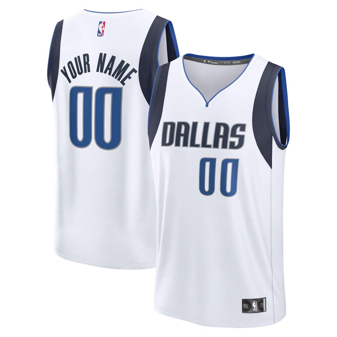 Dallas Mavericks Fanatics Fast Break Custom Jersey - Statement Edition - Navy