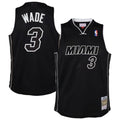 Dwyane Wade Miami Heat Mitchell & Ness Youth 2011/12 Hardwood Classics Swingman Alternate Jersey - Black