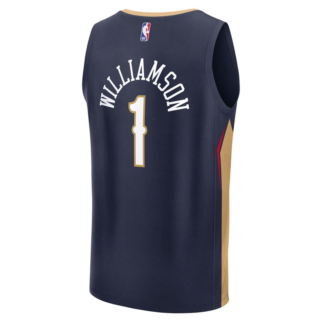 Zion Williamson New Orleans Pelicans Fanatics Fast Break Replica Player Jersey - Icon Edition - Navy