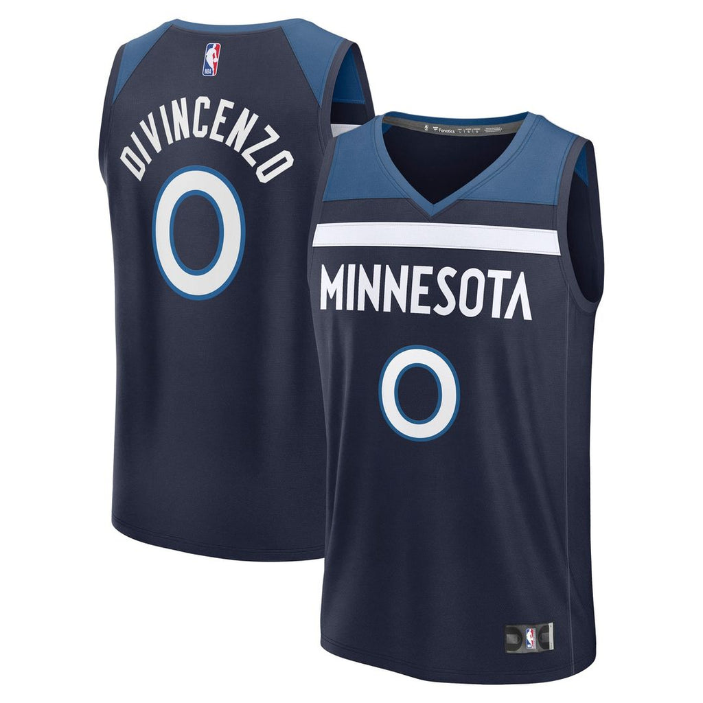 Donte DiVincenzo Minnesota Timberwolves Fanatics Fast Break Replica Player Jersey - Icon Edition - Navy