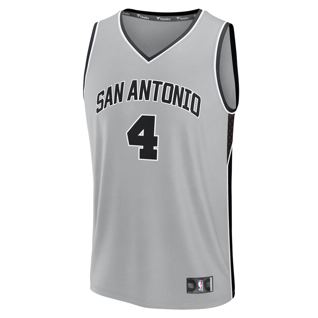 De'Aaron Fox San Antonio Spurs Fanatics Youth  Fast Break Jersey - Statement Edition - Silver