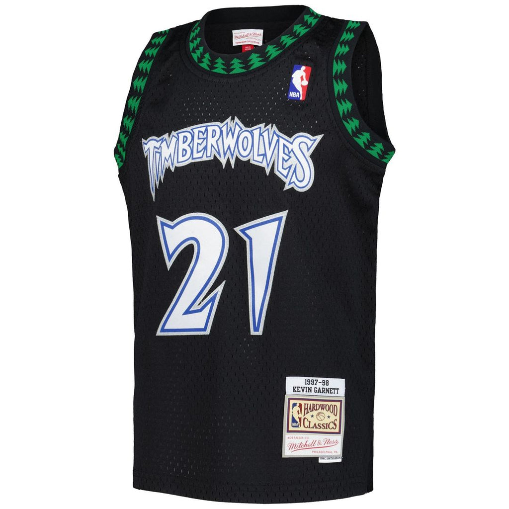 Kevin Garnett Minnesota Timberwolves Mitchell & Ness Youth 1995-96 Hardwood Classics Swingman Jersey - Blue