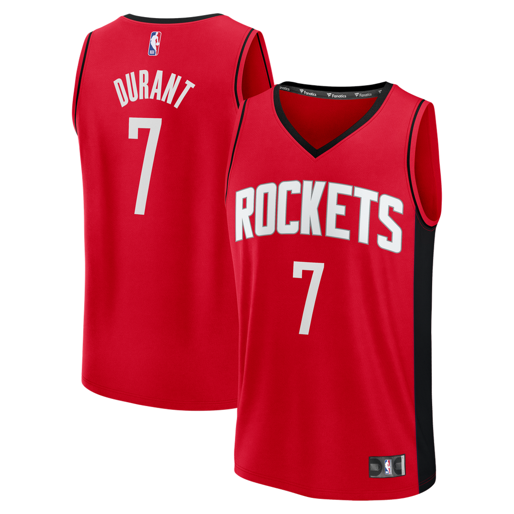 Kevin Durant Houston Rockets Fanatics Youth Fast Break Jersey - Icon Edition - Red