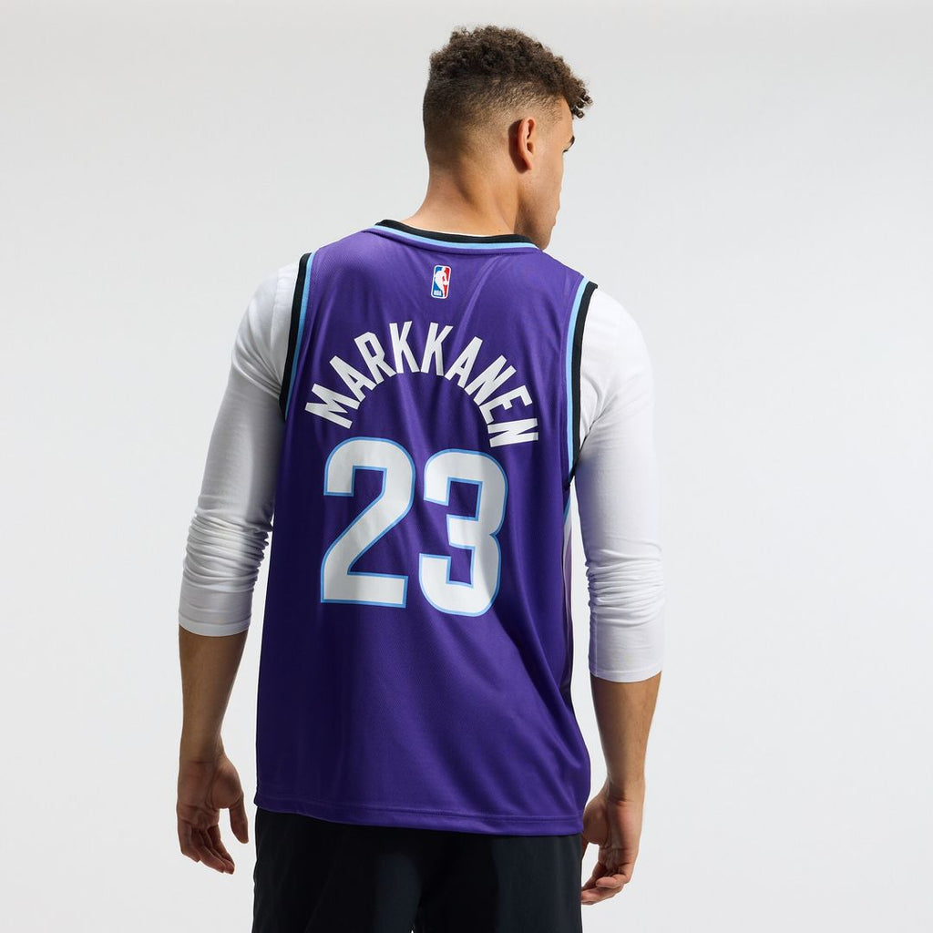 Lauri Markkanen Utah Jazz Fanatics Fast Break Replica Jersey - Icon Edition - Purple