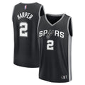 Dylan Harper San Antonio Spurs Fanatics 2025 NBA Draft First Round Pick Fast Break Replica Jersey - Icon Edition - Black