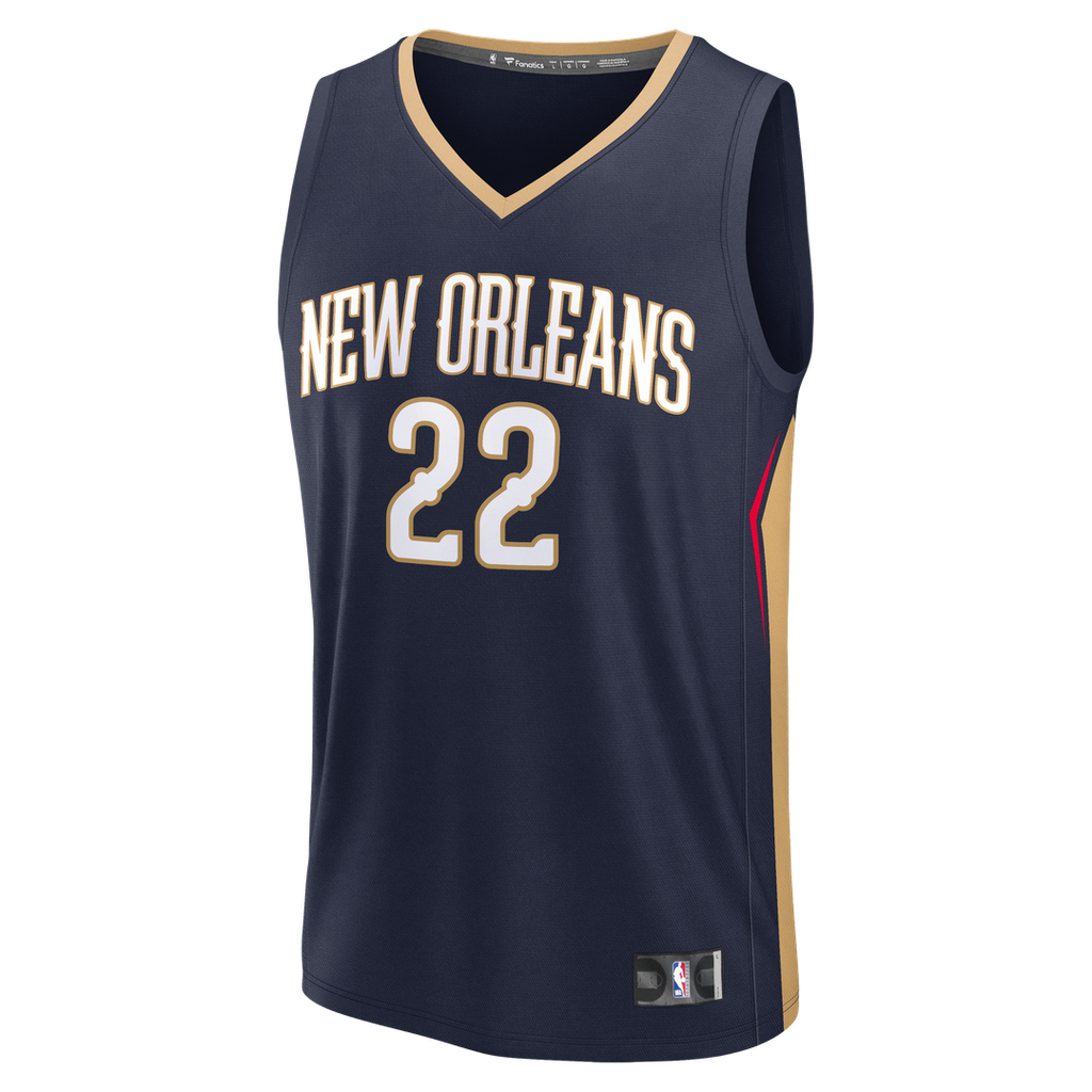 Derik Queen New Orleans Pelicans Fanatics Fast Break Replica Jersey - Icon Edition - Navy