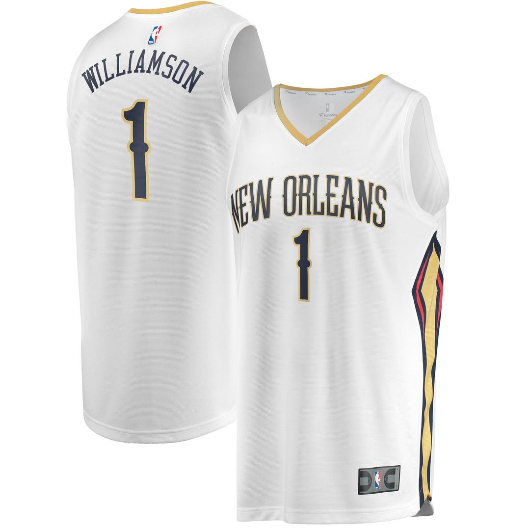 Zion Williamson New Orleans Pelicans Fanatics Replica Fast Break Jersey Navy - Icon Edition