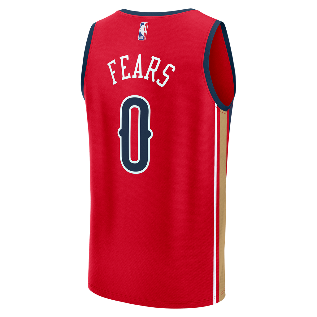 Jeremiah Fears New Orleans Pelicans Fanatics Fast Break Replica Player Jersey - Statement Edition - Red