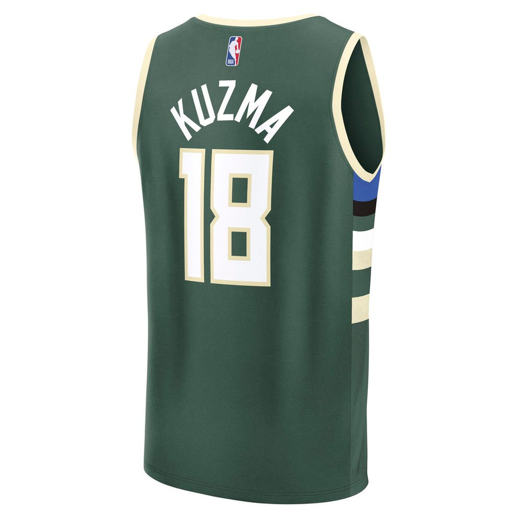 Kyle Kuzma Milwaukee Bucks Fanatics Fast Break Replica Player Jersey - Icon Edition - Hunter Green