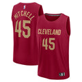 Donovan Mitchell Cleveland Cavaliers Fanatics Youth Fast Break Player Jersey - Icon Edition - Wine