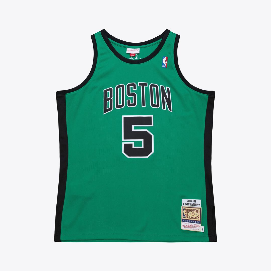 Kevin Garnett Boston Celtics Mitchell & Ness 2007-08 Hardwood Classics Authentic Jersey - Kelly Green