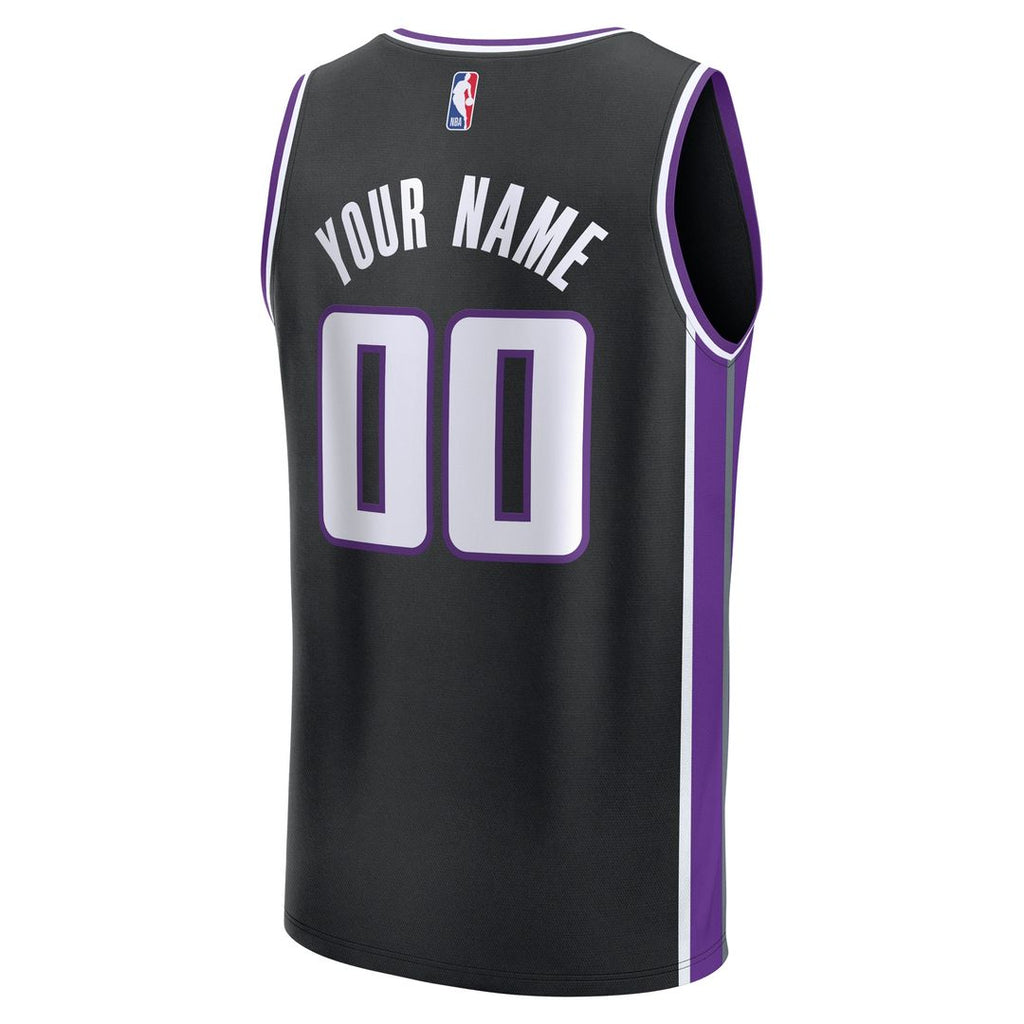 Sacramento Kings Fanatics Youth Fast Break Custom Replica Jersey - Purple  - Statement Edition