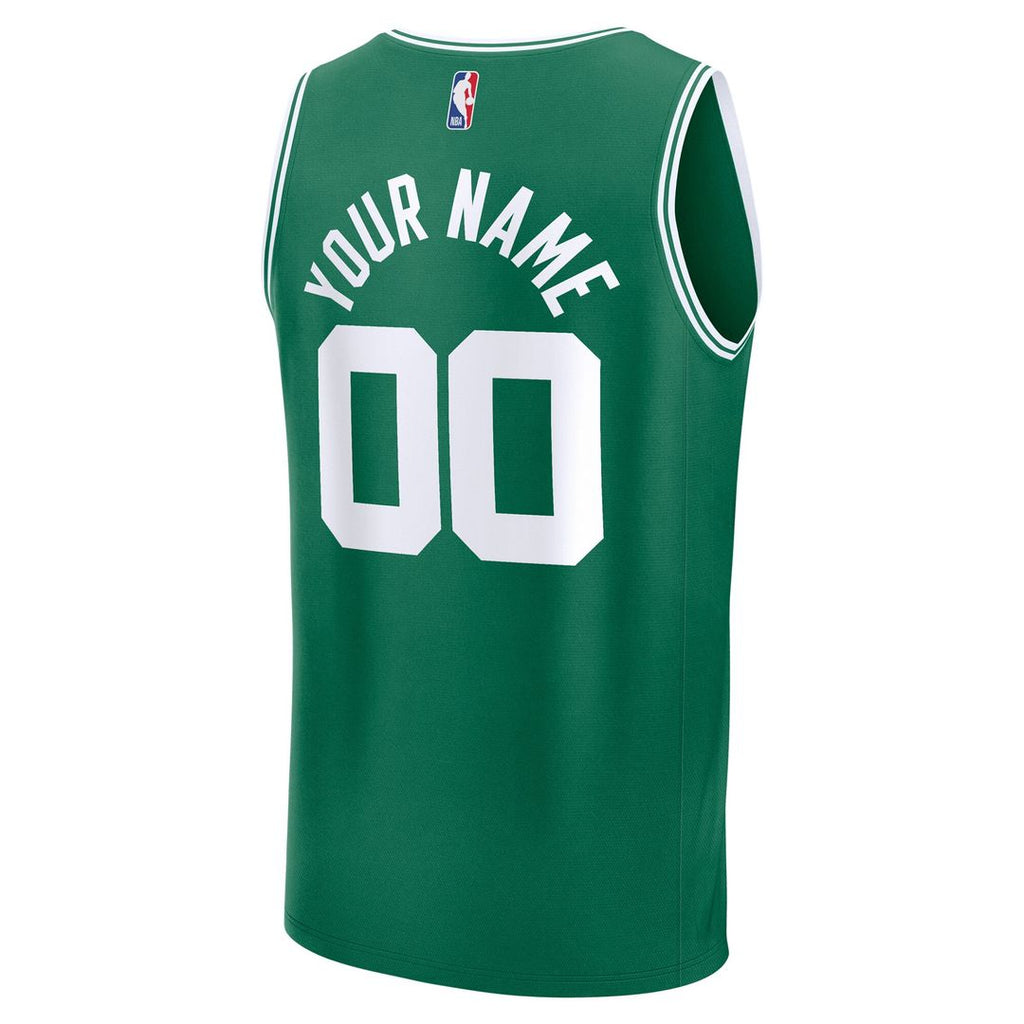 Boston Celtics Fanatics Youth Fast Break Custom Replica Jersey - White  - Association Edition