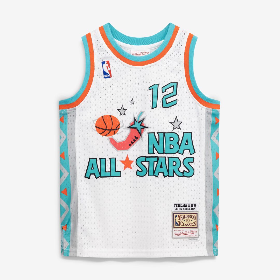 John Stockton 1996 NBA All-Star Game Mitchell & Ness Youth Hardwood Classics Swingman Jersey - White