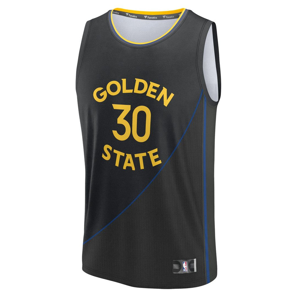 Stephen Curry Golden State Warriors Fanatics Fast Break Replica Player Jersey - Statement Edition - Black