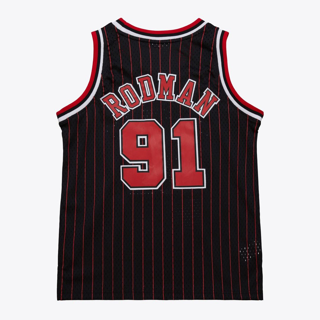 Dennis Rodman Chicago Bulls Youth 1995/96 Swingman Jersey - Black