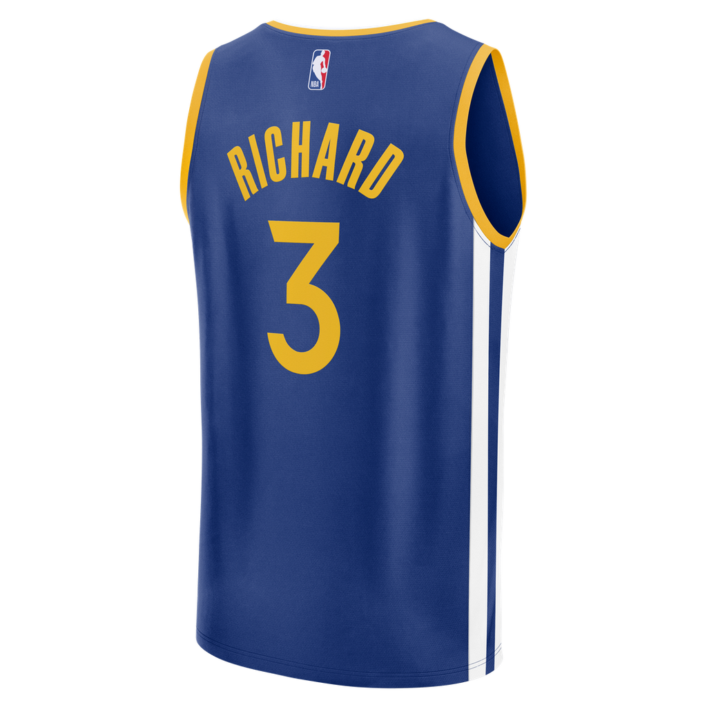 Will Richard Golden State Warriors Fanatics Fast Break Replica Jersey - Blue - Icon Edition