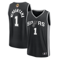 Victor Wembanyama San Antonio Spurs Fanatics Youth 2026 NBA Finals Patch Fast Break Replica Jersey - Black - Icon Edition