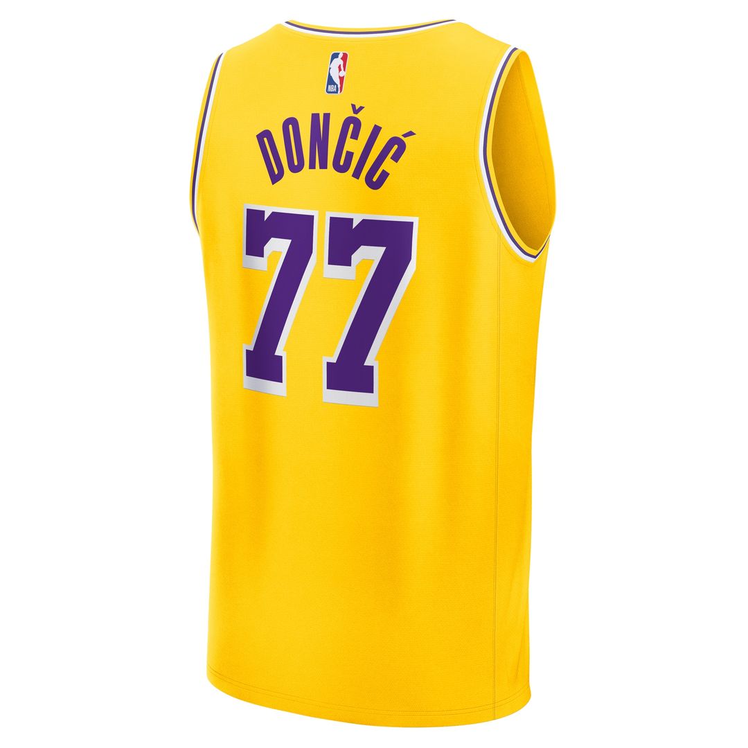 Luka Dončić Los Angeles Lakers Fanatics Youth Fast Break Replica Player Jersey - Gold