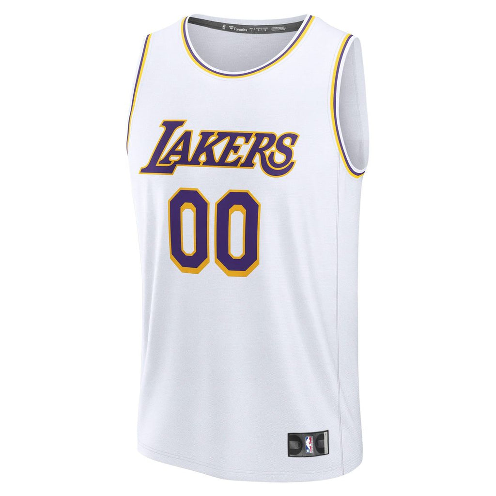 Los Angeles Lakers Fanatics Youth Fast Break Custom Replica Jersey - White  - Association Edition