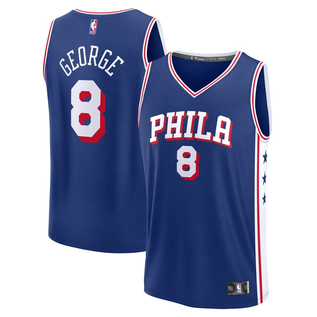 Paul George Philadelphia 76ers Fanatics Youth Fast Break Replica Player Jersey - Icon Edition - Royal