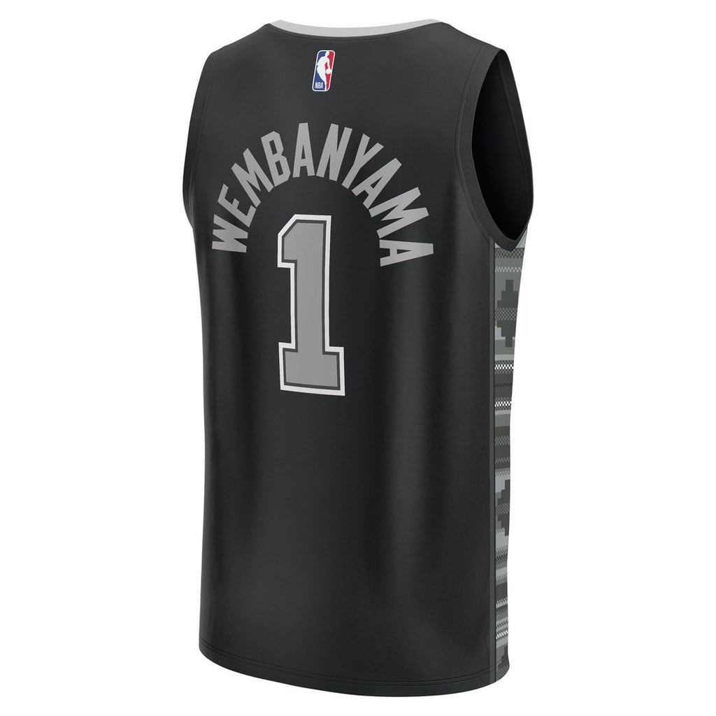 Victor Wembanyama San Antonio Spurs Fanatics Fast Break Player Jersey - Statement Edition - Black