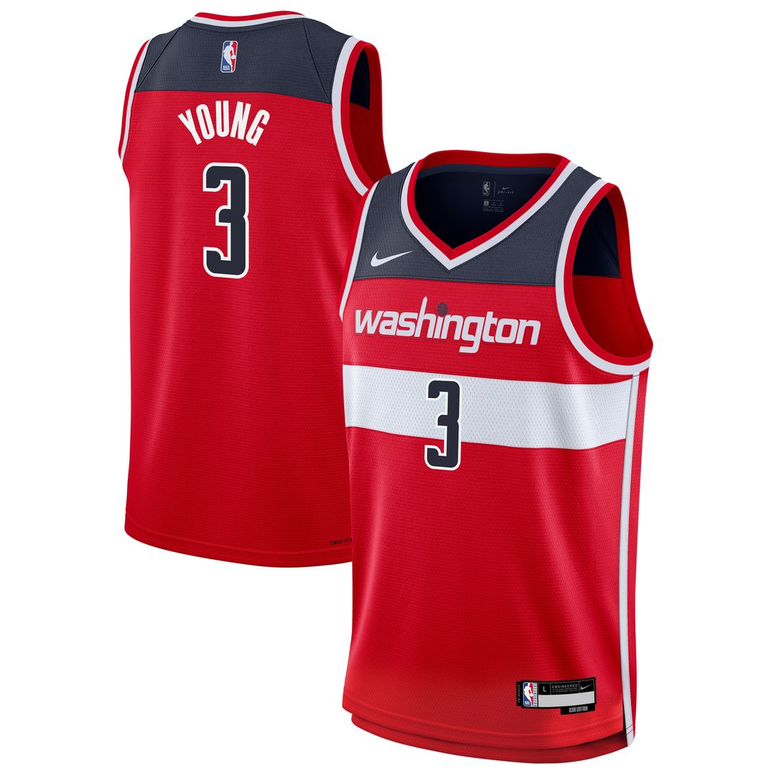 Trae Young Washington Wizards Nike Youth  Swingman Jersey - Icon Edition - Red