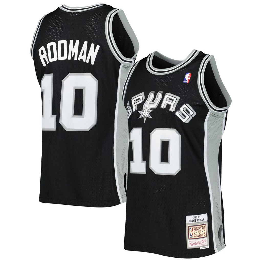 Dennis Rodman San Antonio Spurs Mitchell & Ness 1993/94 Hardwood Classics Swingman Jersey - Black