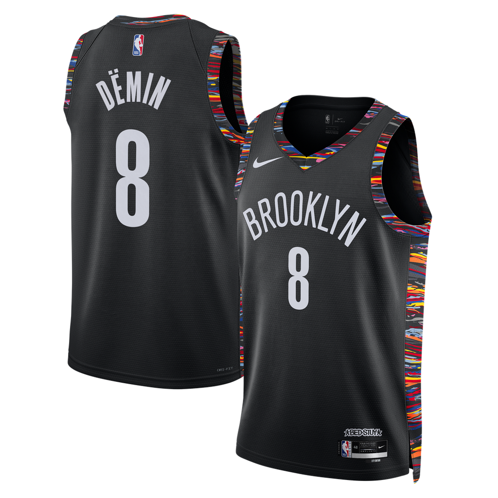 Egor Dëmin Brooklyn Nets Nike Unisex 2025/26 Swingman Jersey - City Edition - Black