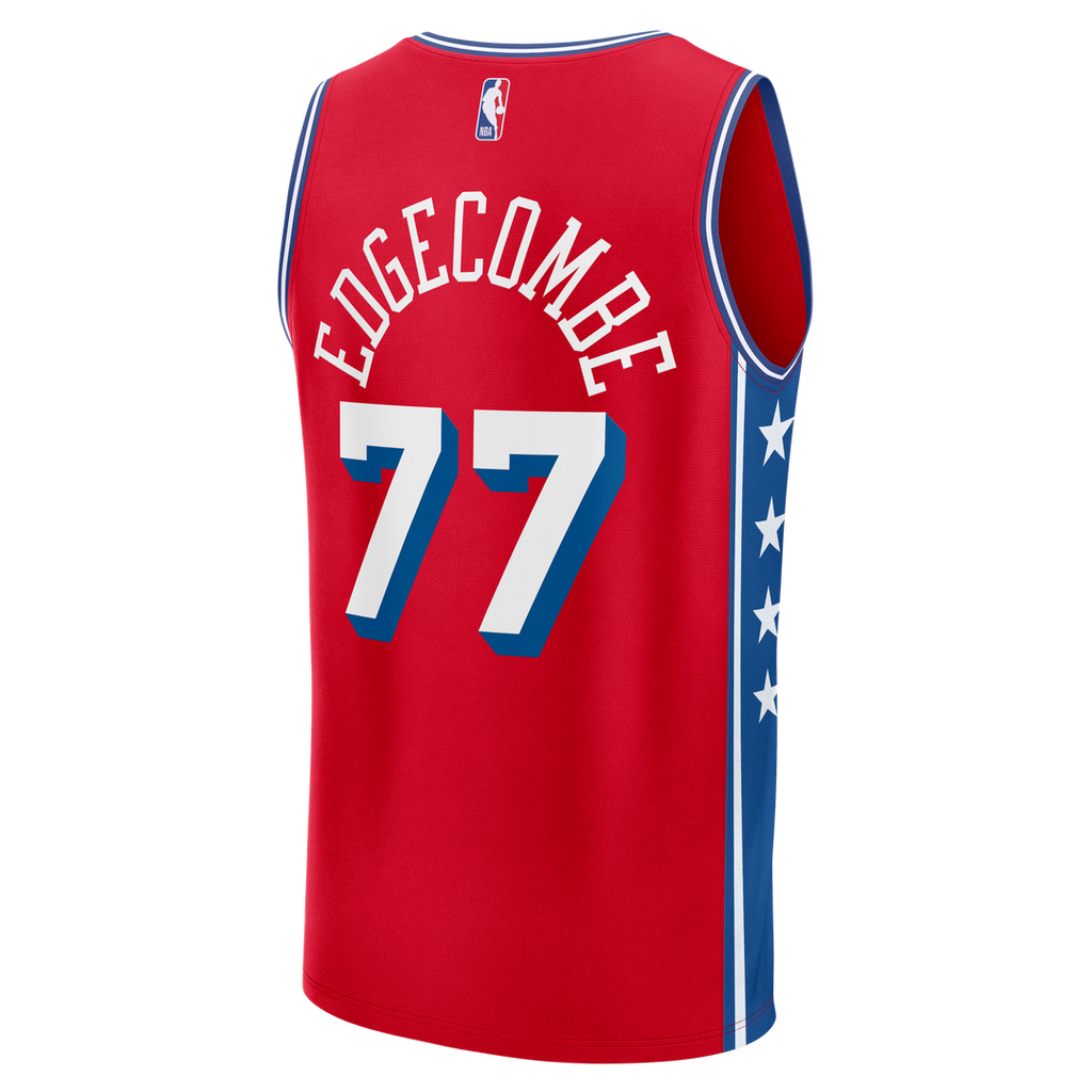 VJ Edgecombe Philadelphia 76ers Fanatics Fast Break Replica Player Jersey - Statement Edition - Red