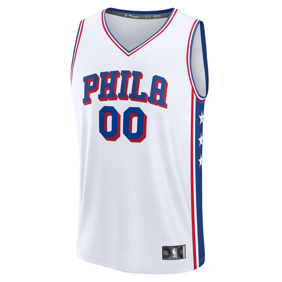 Philadelphia 76ers Fanatics Youth Fast Break Custom Replica Jersey - Blue  - Icon Edition